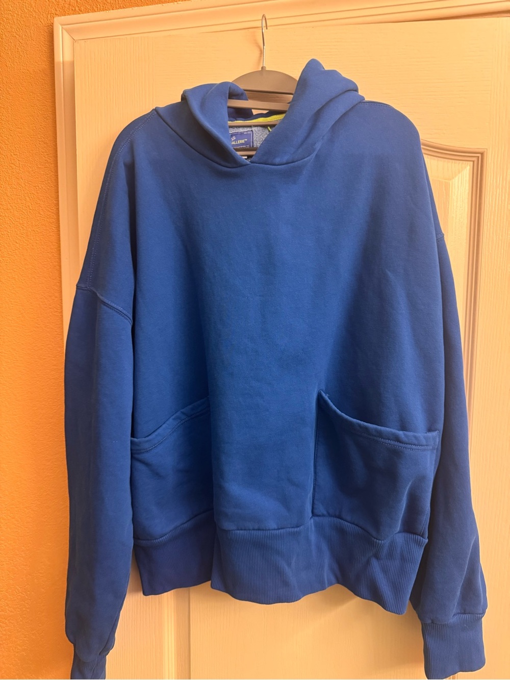 Blue Hoodie OP/ED Gallerie Sweatshirt size L